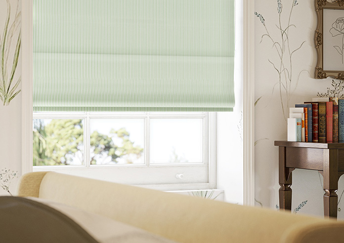 Nautical Stripes, Seagrass - Roman Blind - Image 5